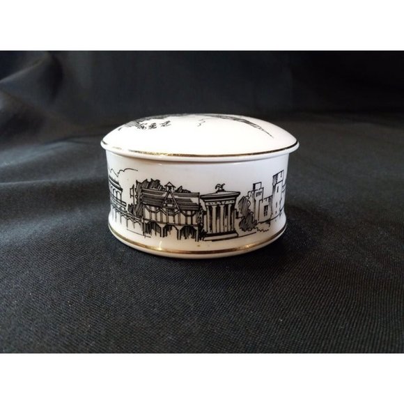 British Heritage Falcon China Decorative Box Made in‎ England (9d1) - Picture 2 of 5